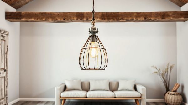 Plafonnier wabi-sabi : l'élégance naturelle pour votre salon