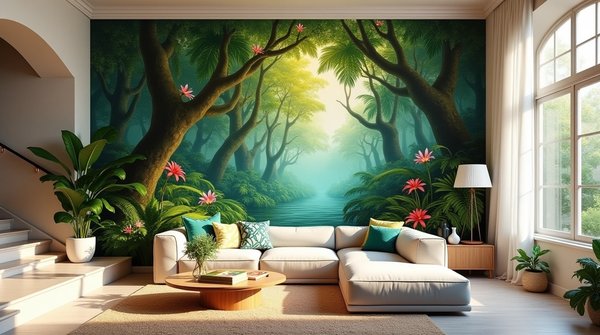 Découvrez les tentures murales jungle tropicale pour votre déco !